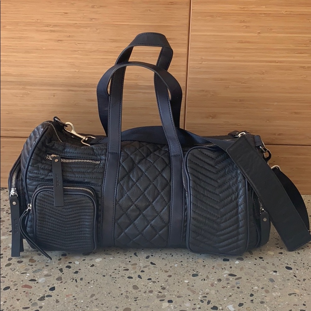 LAMB BY GWEN STEFANI QUILTED LEATHER WEEKENDER